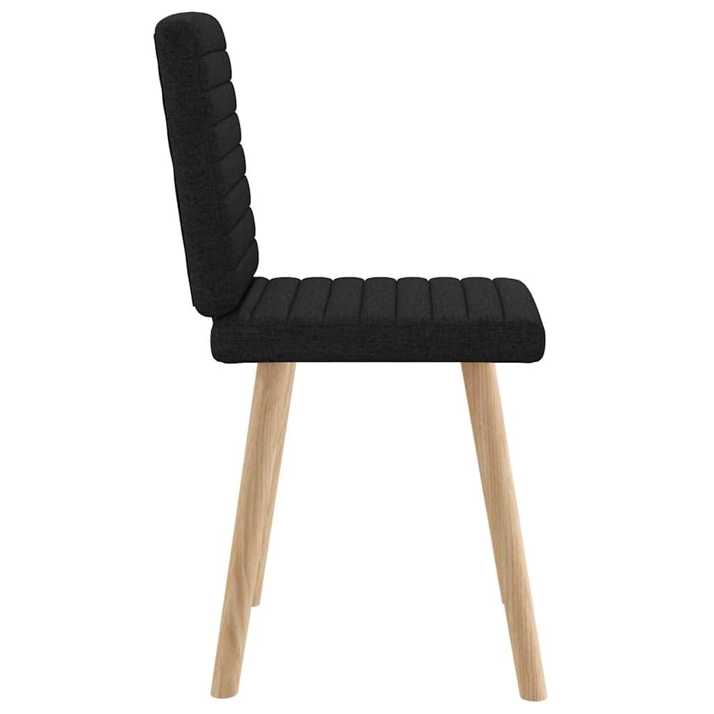 Chaises à manger lot de 2 noir tissu - XIOS
