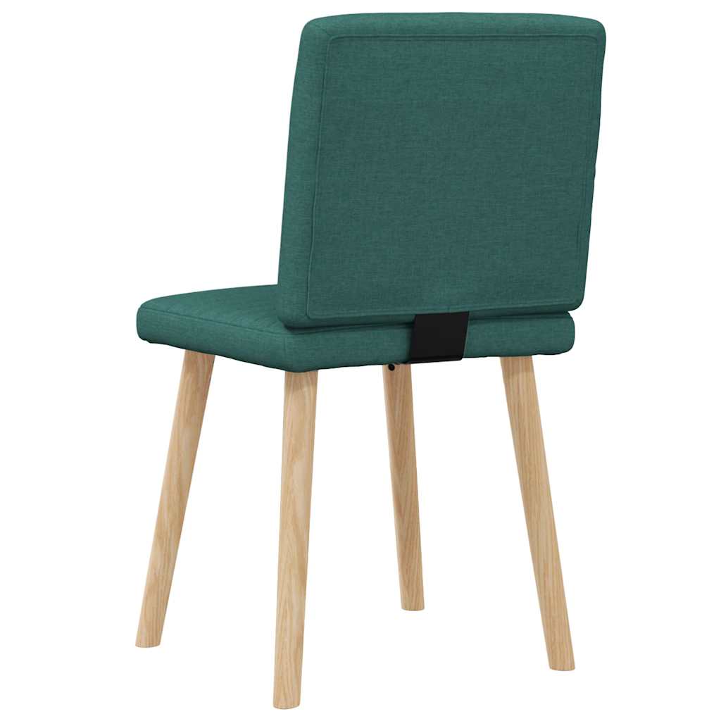 Chaises à manger lot de 2 vert foncé tissu - XIOS