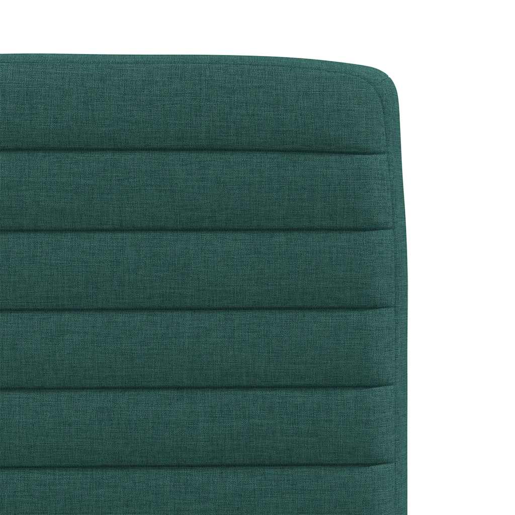 Chaises à manger lot de 2 vert foncé tissu - XIOS