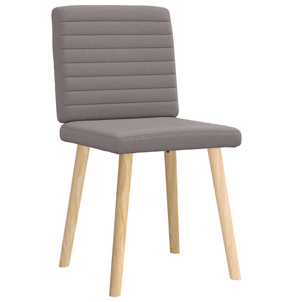 Chaises à manger lot de 2 taupe tissu - XIOS