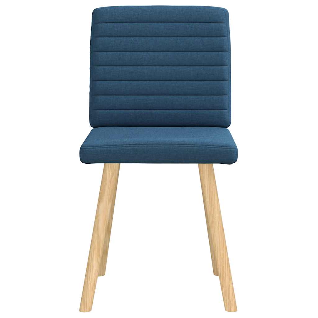 Chaises à manger lot de 2 bleu tissu - XIOS