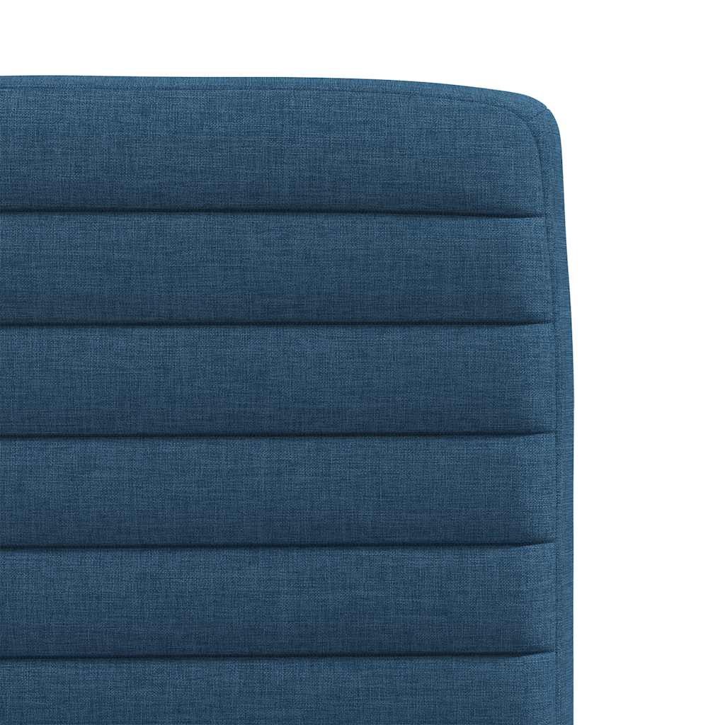 Chaises à manger lot de 2 bleu tissu - XIOS