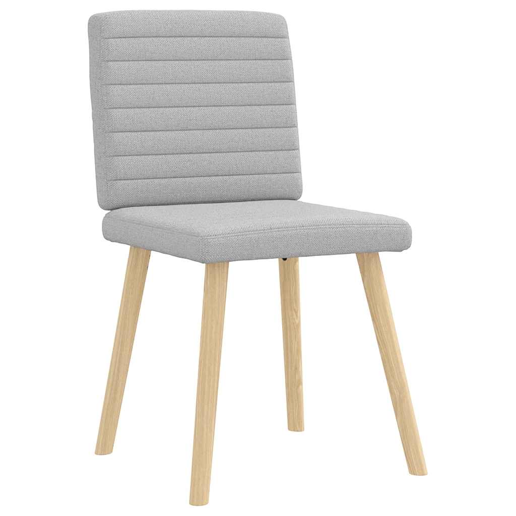 Chaises à manger lot de 2 gris nuage tissu - XIOS