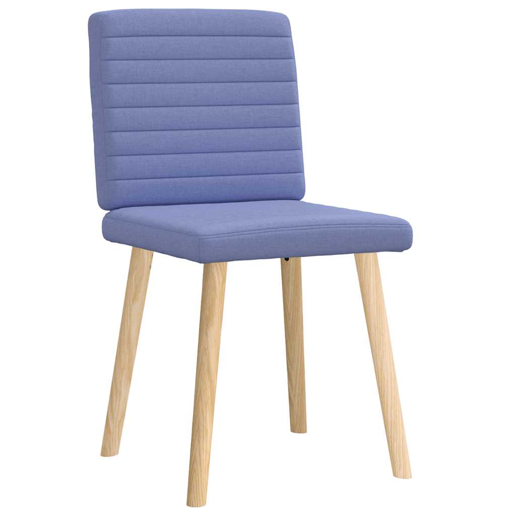 Chaises à manger lot de 2 bleu jean tissu - XIOS