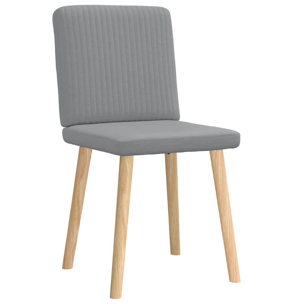Chaises à manger lot de 2 gris clair tissu - XIOS