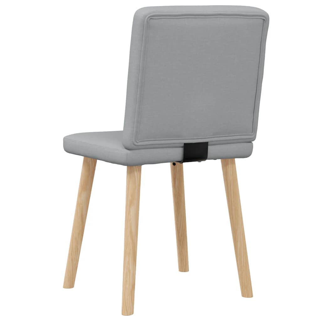 Chaises à manger lot de 2 gris clair tissu - XIOS