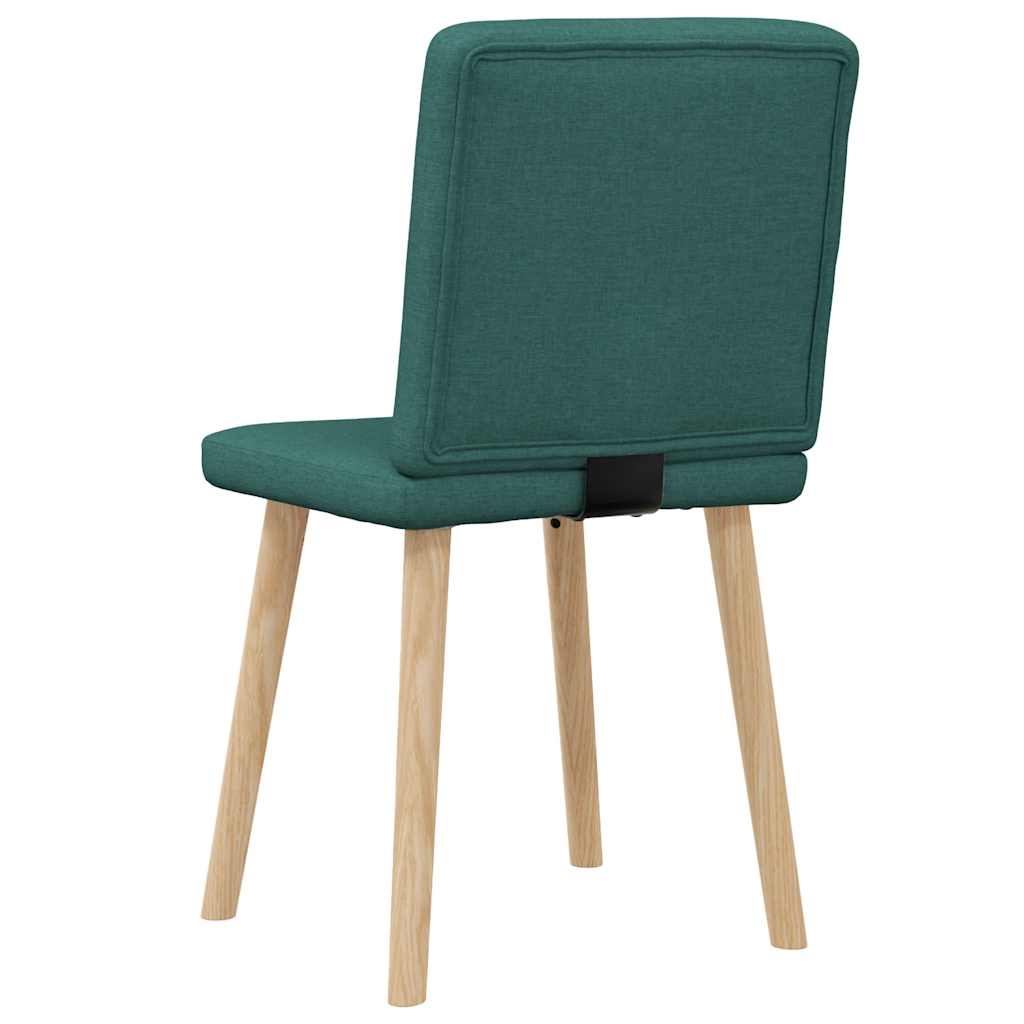 Chaises à manger lot de 2 vert foncé tissu - XIOS