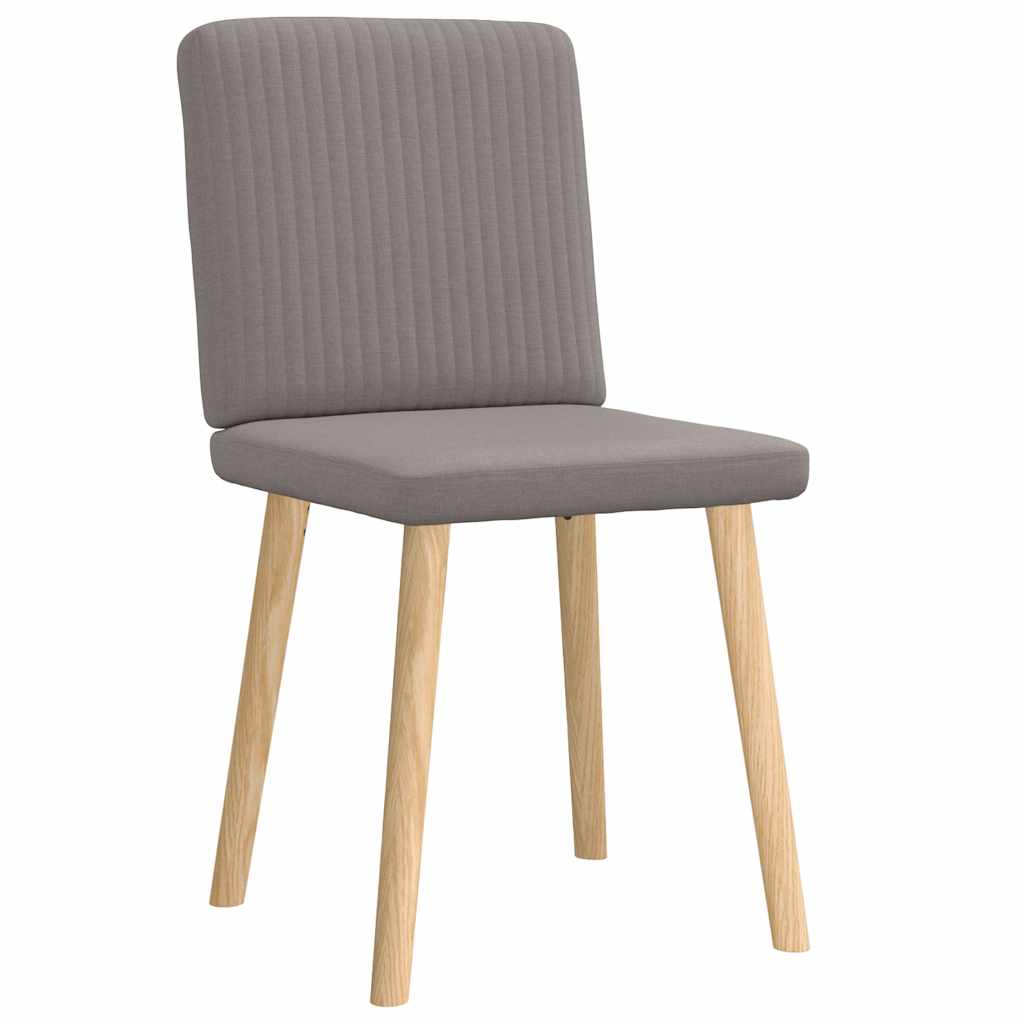 Chaises à manger lot de 2 taupe tissu - XIOS