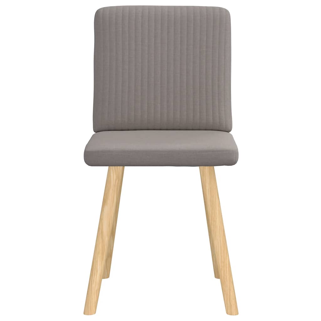Chaises à manger lot de 2 taupe tissu - XIOS