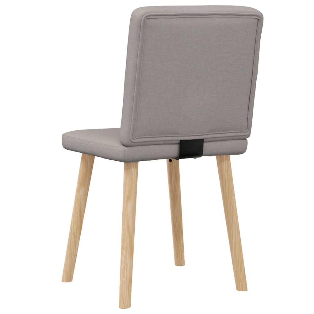 Chaises à manger lot de 2 taupe tissu - XIOS