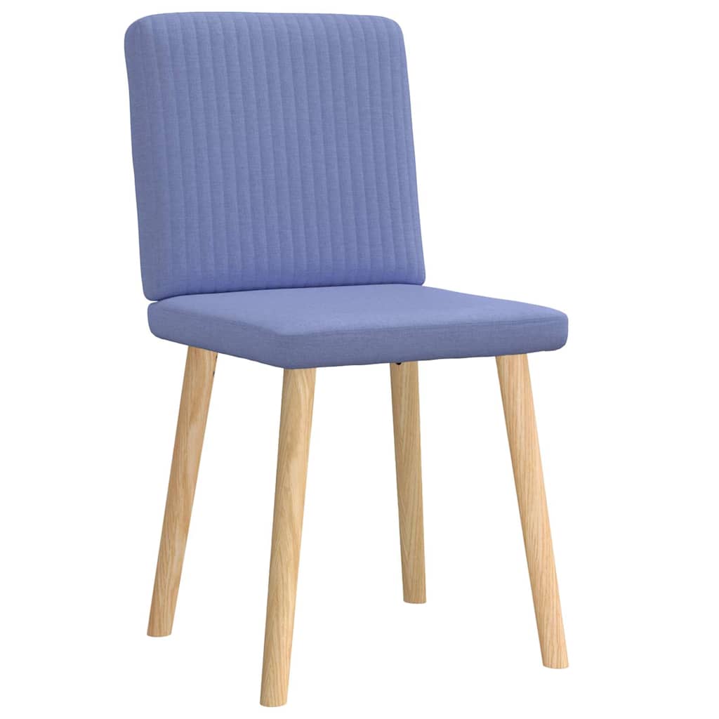 Chaises à manger lot de 2 bleu jean tissu - XIOS