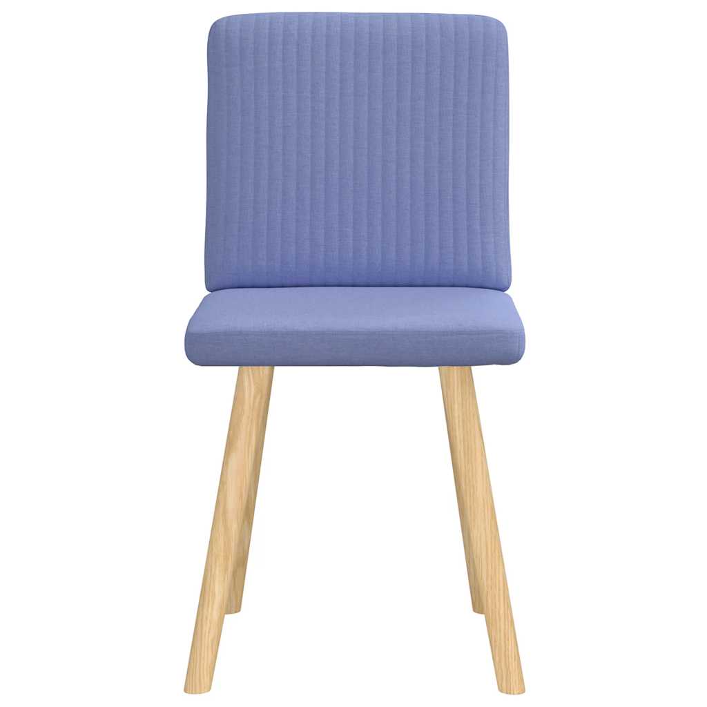 Chaises à manger lot de 2 bleu jean tissu - XIOS