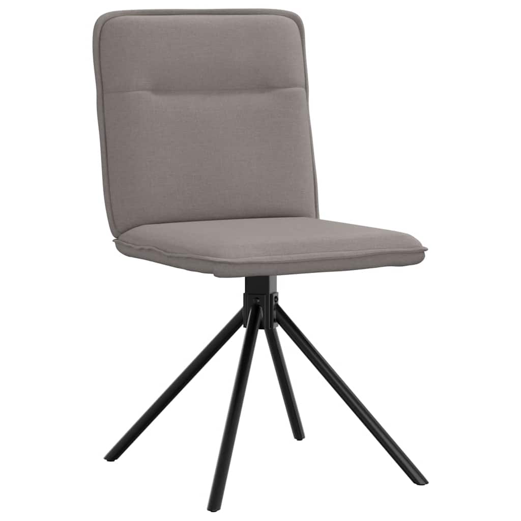 Chaises à manger lot de 2 taupe tissu - XIOS