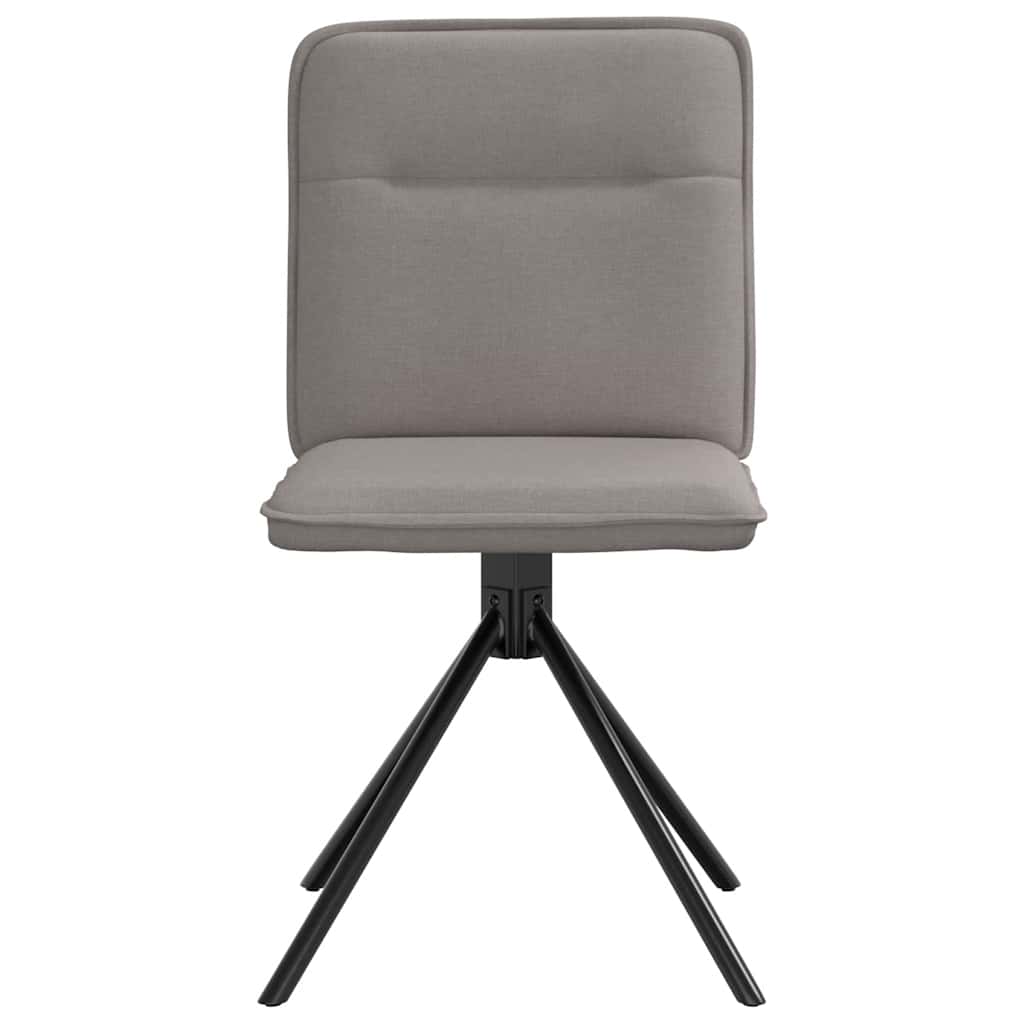 Chaises à manger lot de 2 taupe tissu - XIOS