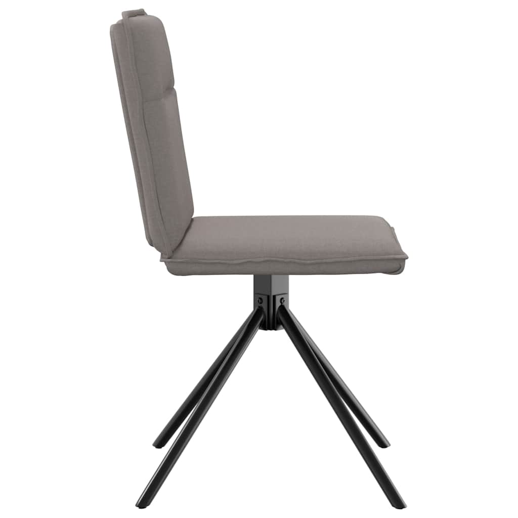 Chaises à manger lot de 2 taupe tissu - XIOS