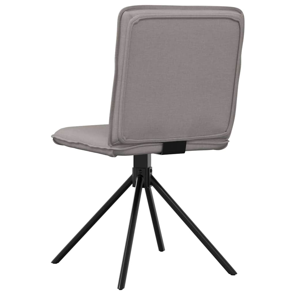 Chaises à manger lot de 2 taupe tissu - XIOS