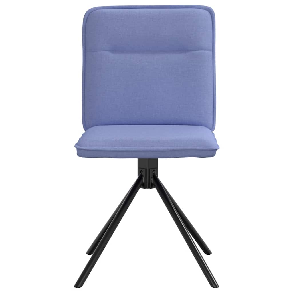Chaises à manger lot de 2 bleu jean tissu - XIOS