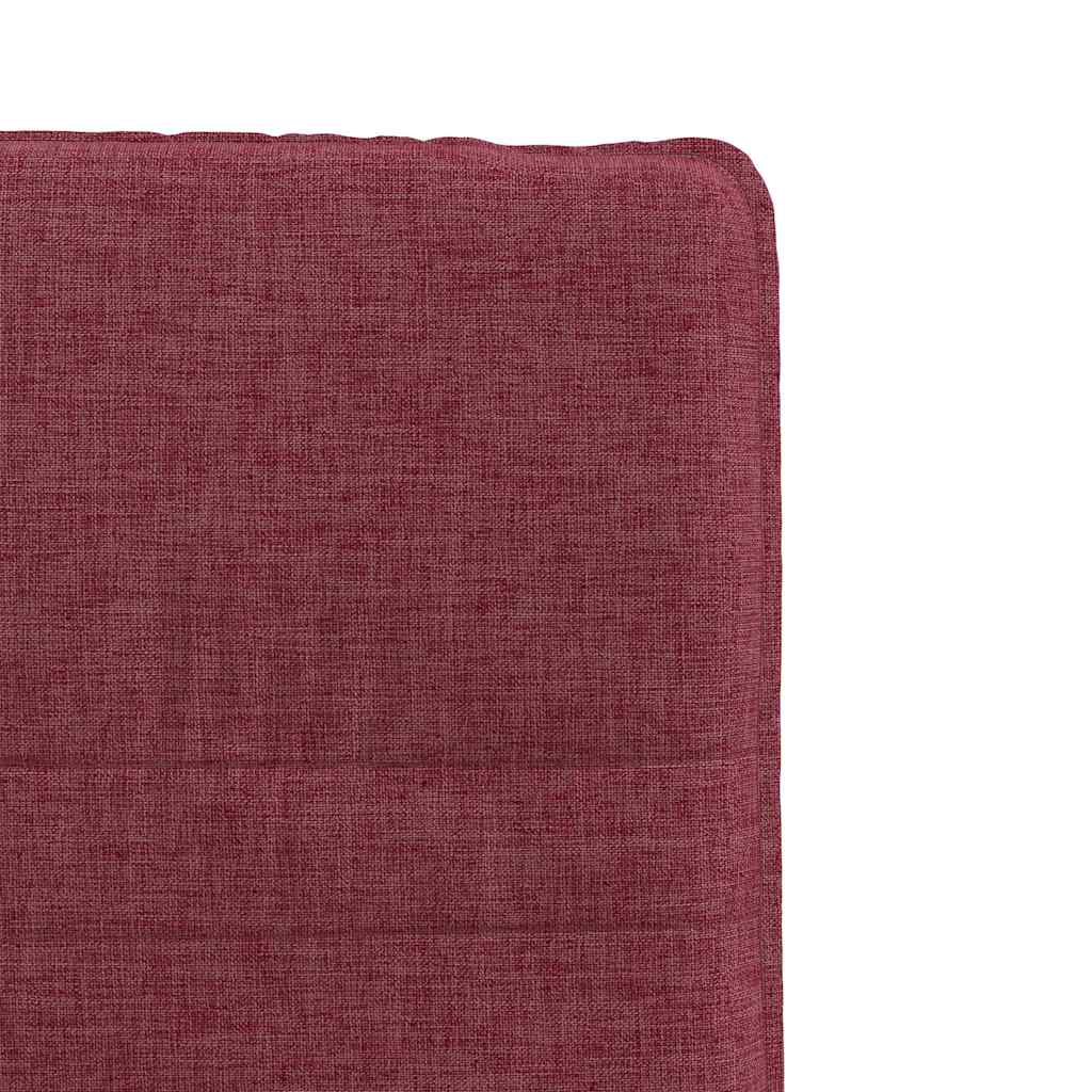 Chaises à manger lot de 2 rouge bordeaux tissu - XIOS