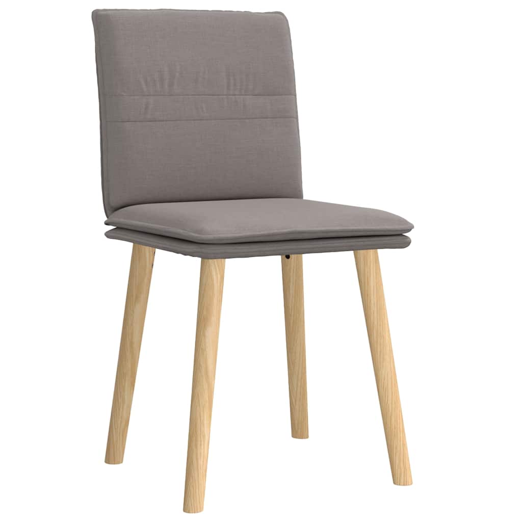 Chaises à manger lot de 2 taupe tissu - XIOS