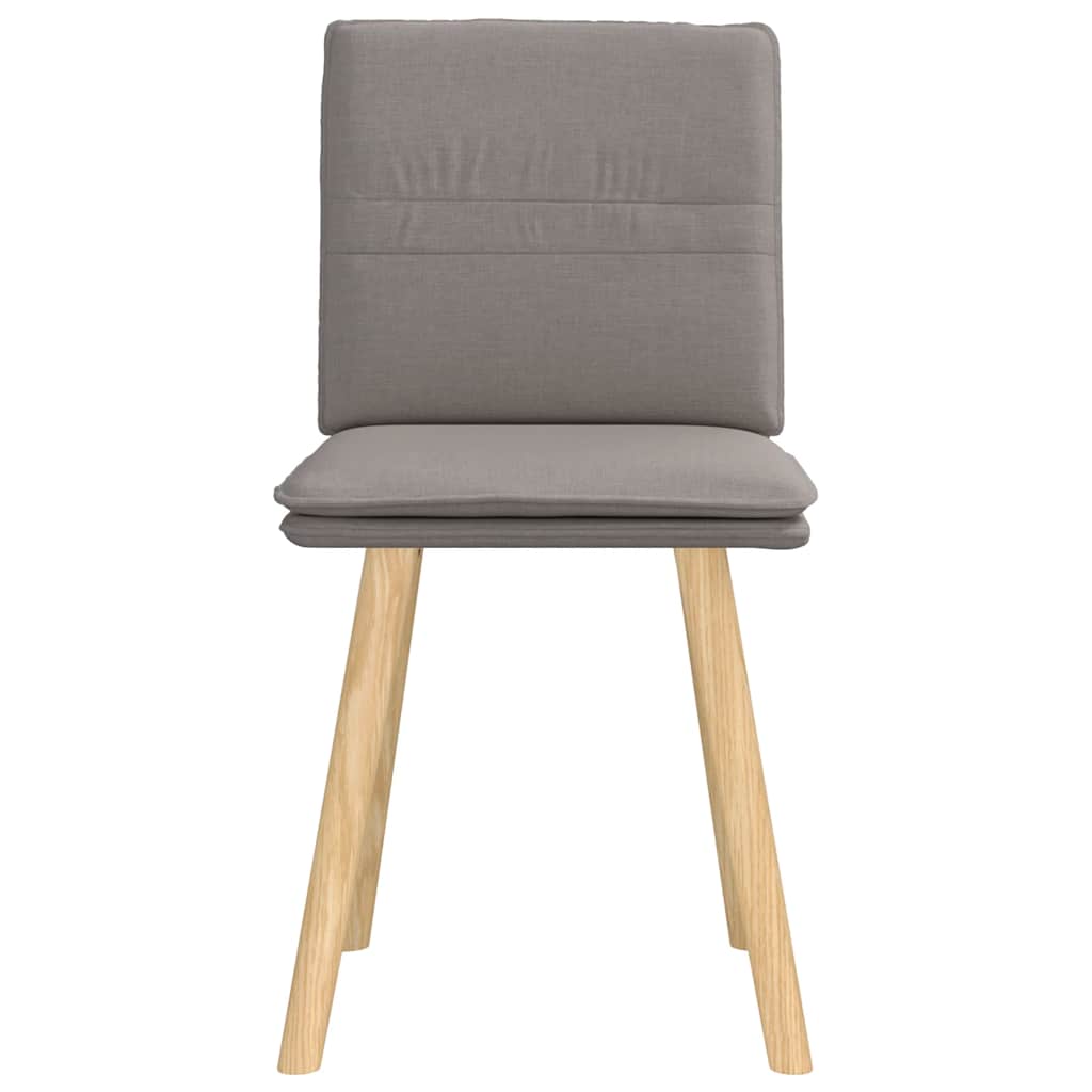 Chaises à manger lot de 2 taupe tissu - XIOS