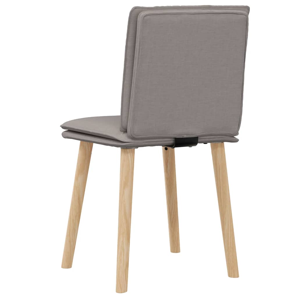 Chaises à manger lot de 2 taupe tissu - XIOS