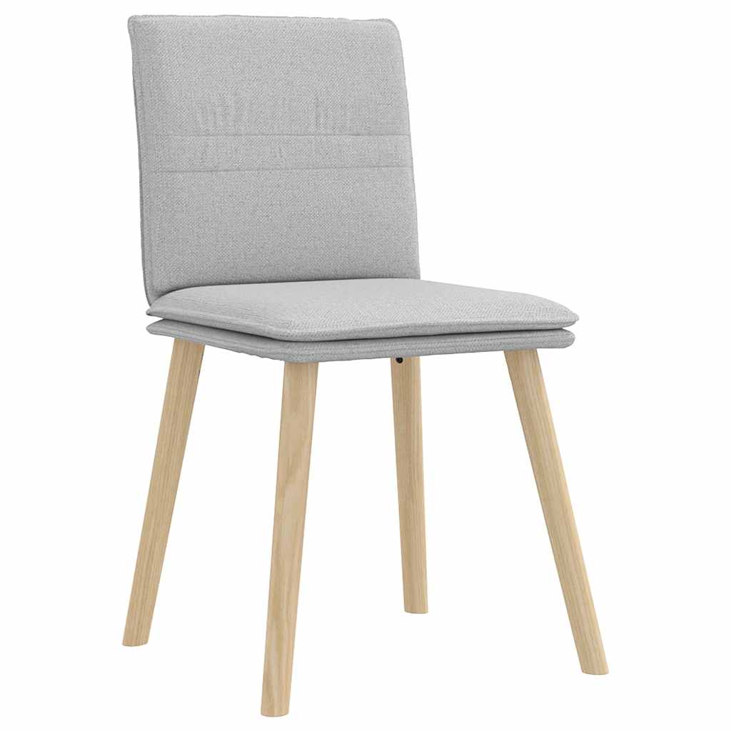 Chaises à manger lot de 2 gris nuage tissu - XIOS