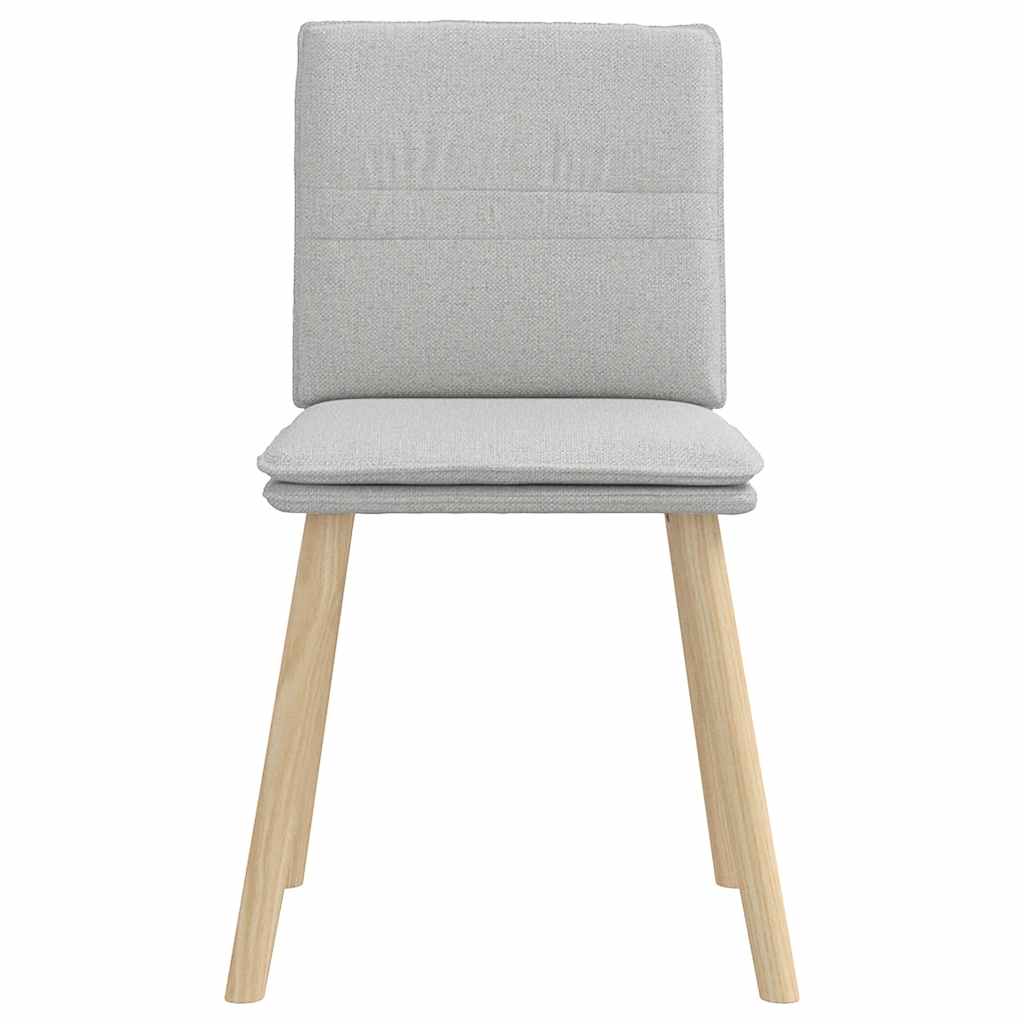 Chaises à manger lot de 2 gris nuage tissu - XIOS