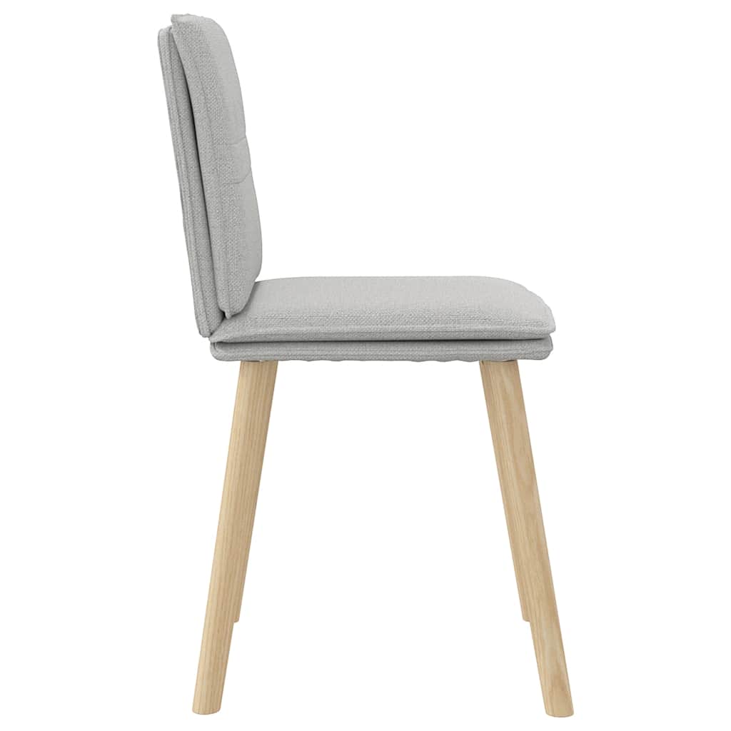 Chaises à manger lot de 2 gris nuage tissu - XIOS