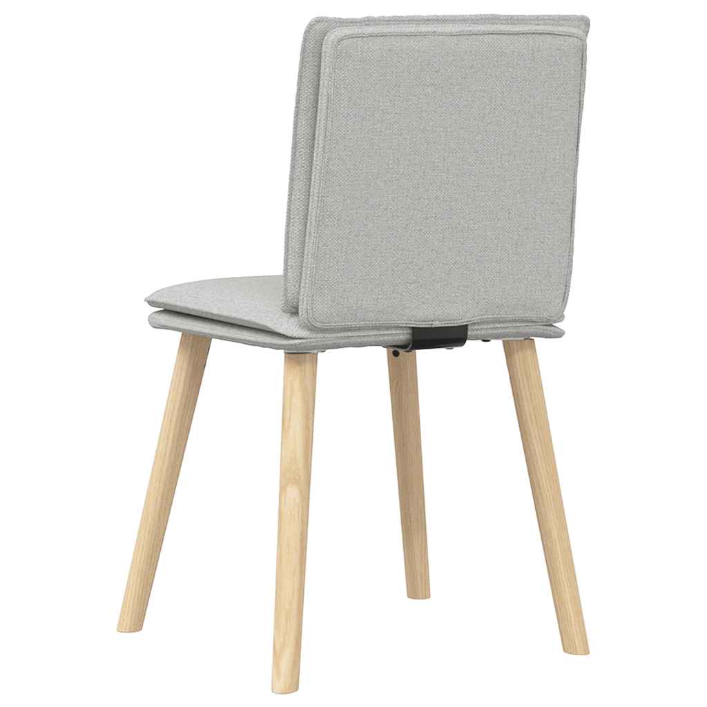 Chaises à manger lot de 2 gris nuage tissu - XIOS