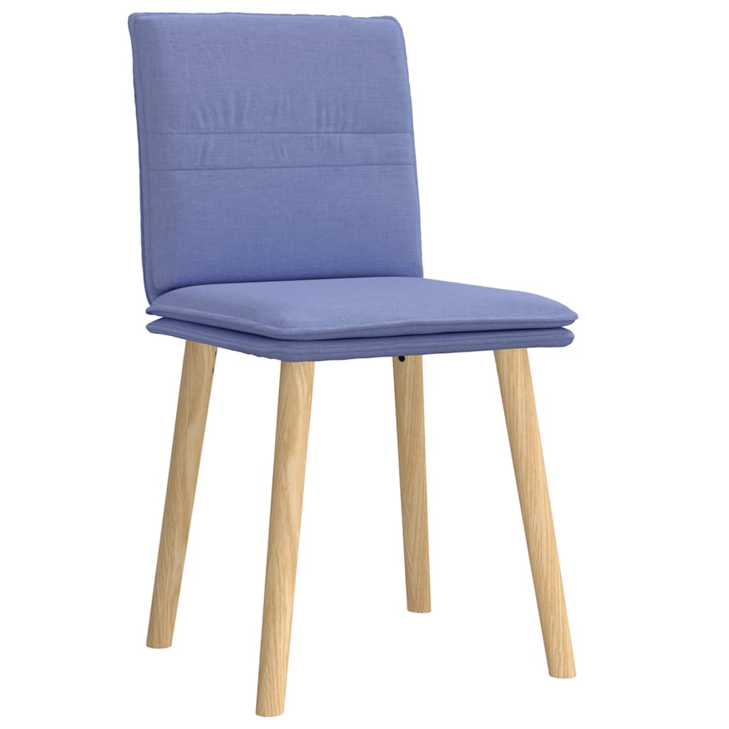Chaises à manger lot de 2 bleu jean tissu - XIOS