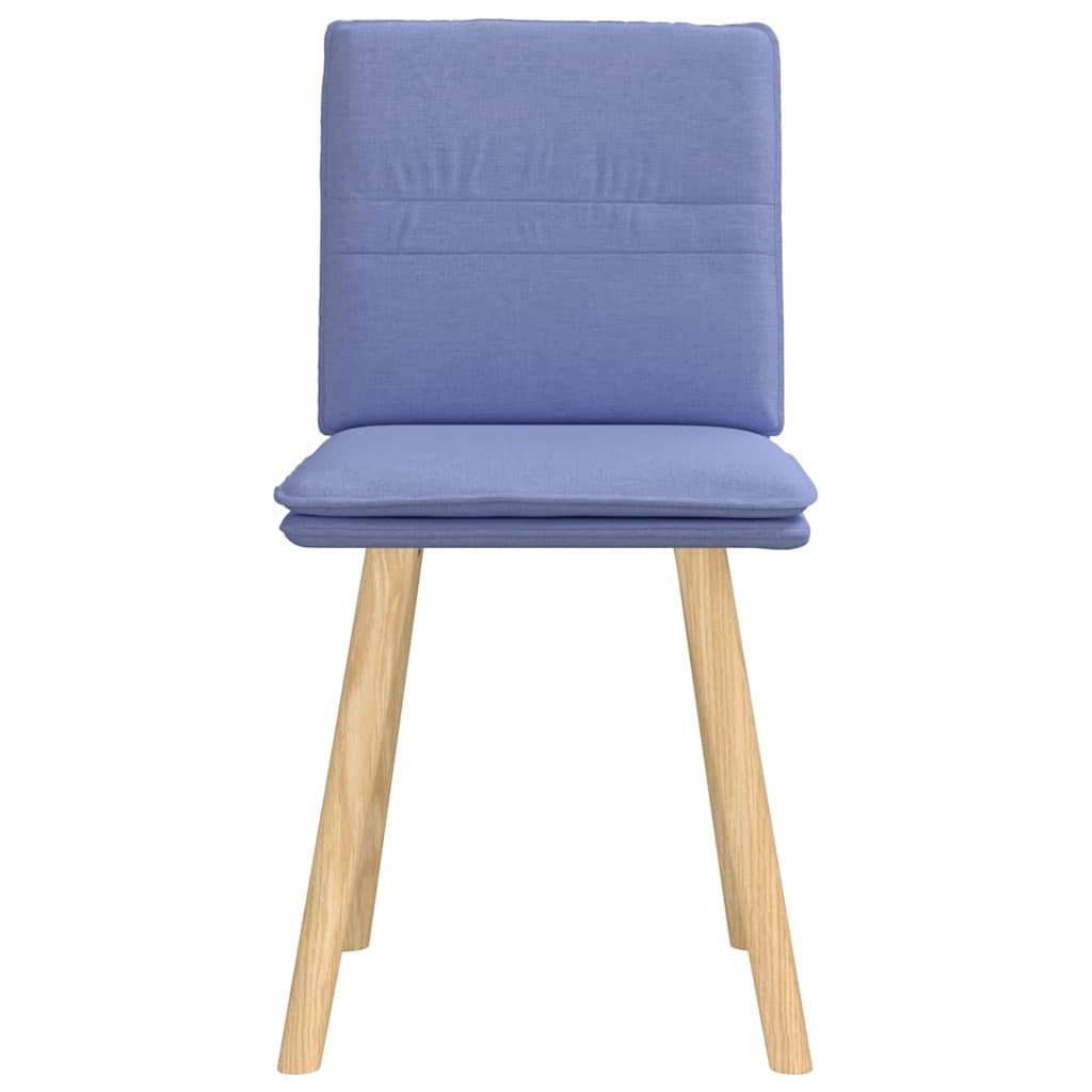 Chaises à manger lot de 2 bleu jean tissu - XIOS