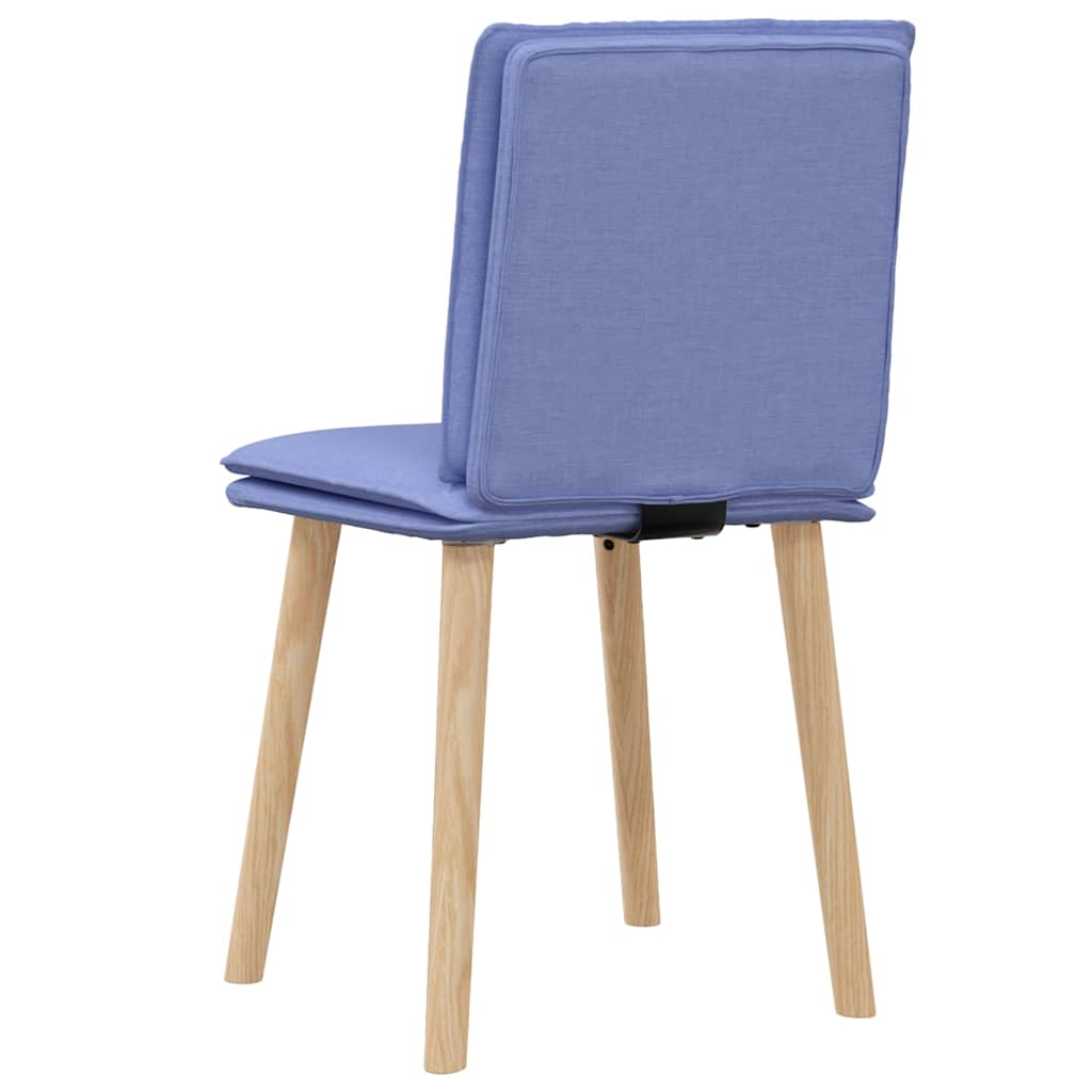 Chaises à manger lot de 2 bleu jean tissu - XIOS