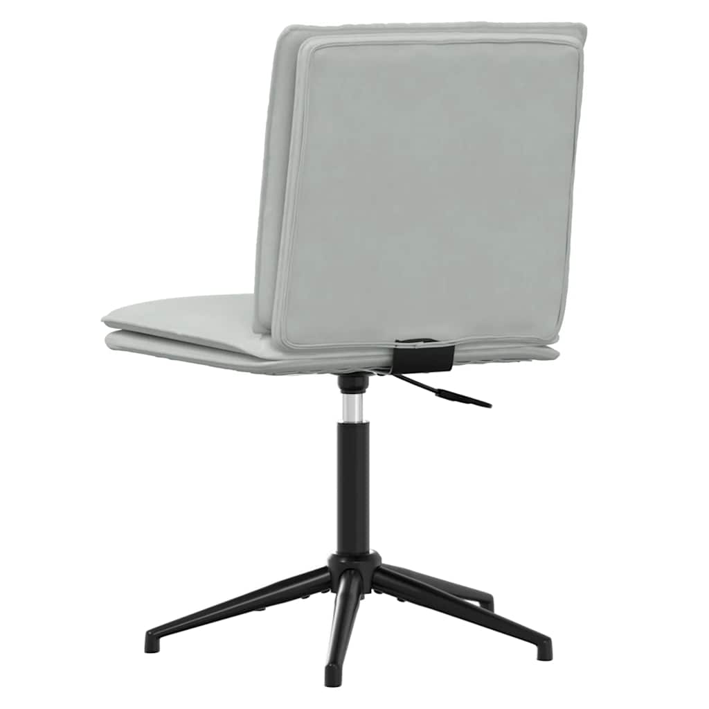 Chaise à manger Gris clair Velours - XIOS