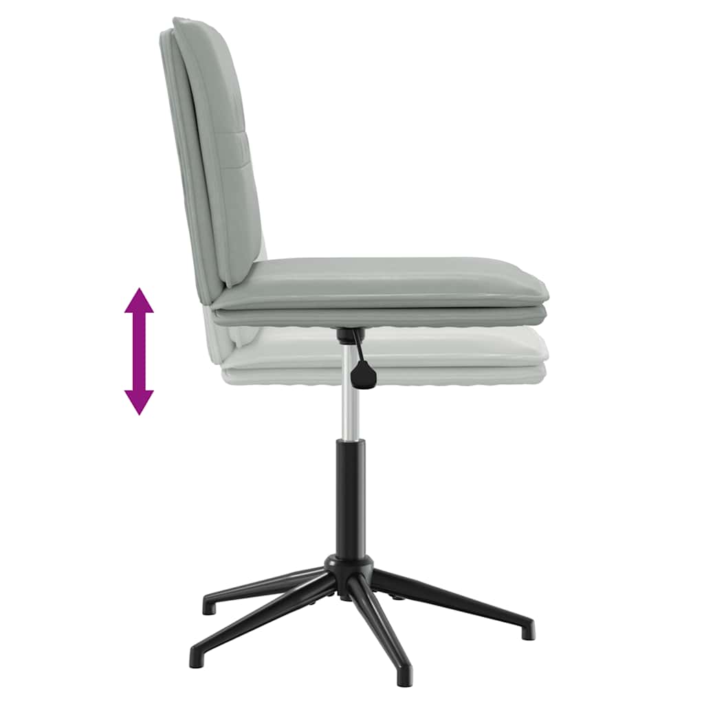 Chaise à manger Gris clair Velours - XIOS