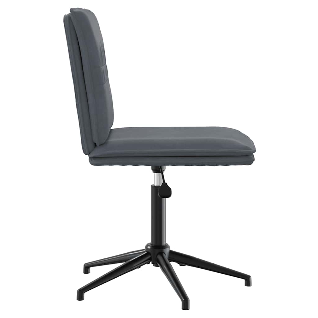 Chaise à manger Gris foncé Velours - XIOS