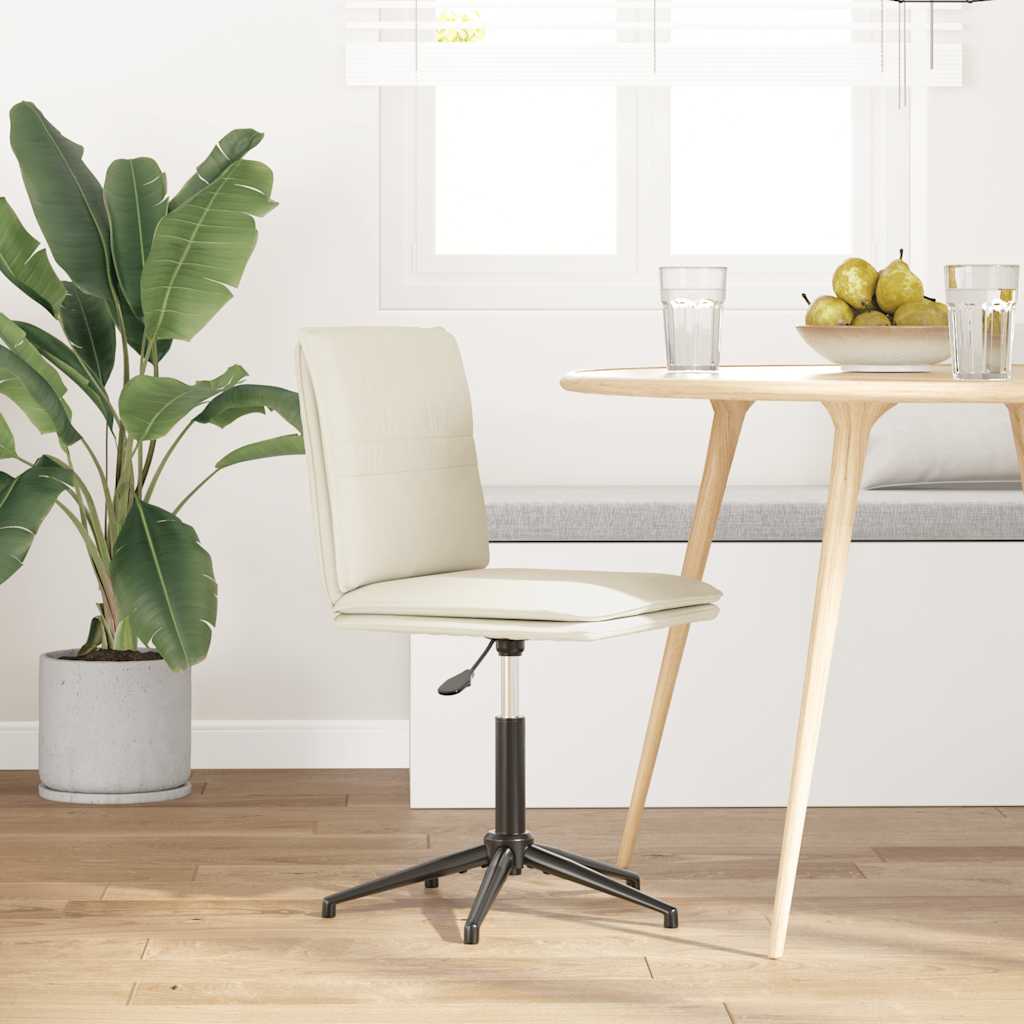 Chaise à manger Crème Velours - XIOS