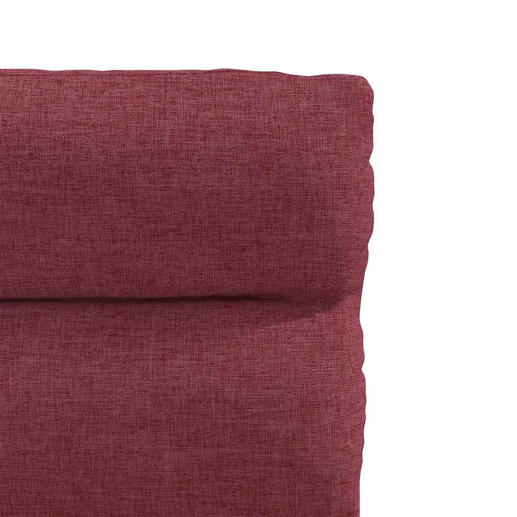 Chaises à manger lot de 2 rouge bordeaux tissu - XIOS
