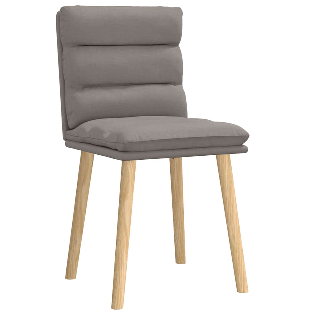 Chaises à manger lot de 2 taupe tissu - XIOS
