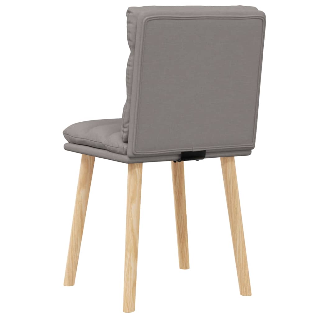 Chaises à manger lot de 2 taupe tissu - XIOS