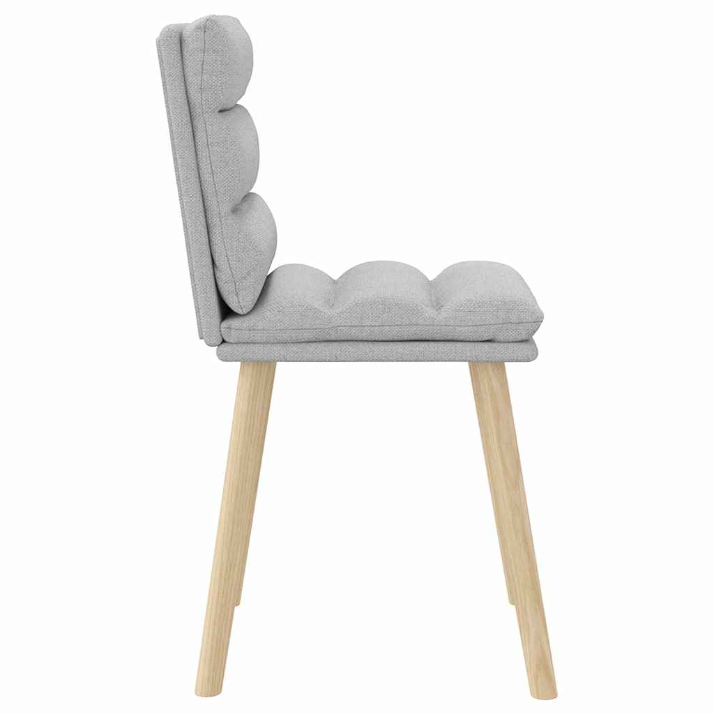 Chaises à manger lot de 2 gris nuage tissu - XIOS