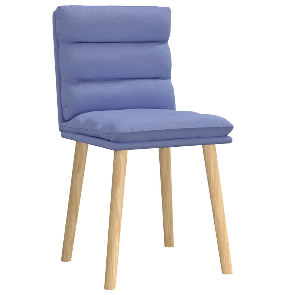 Chaises à manger lot de 2 bleu jean tissu - XIOS