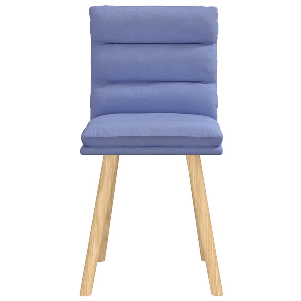 Chaises à manger lot de 2 bleu jean tissu - XIOS
