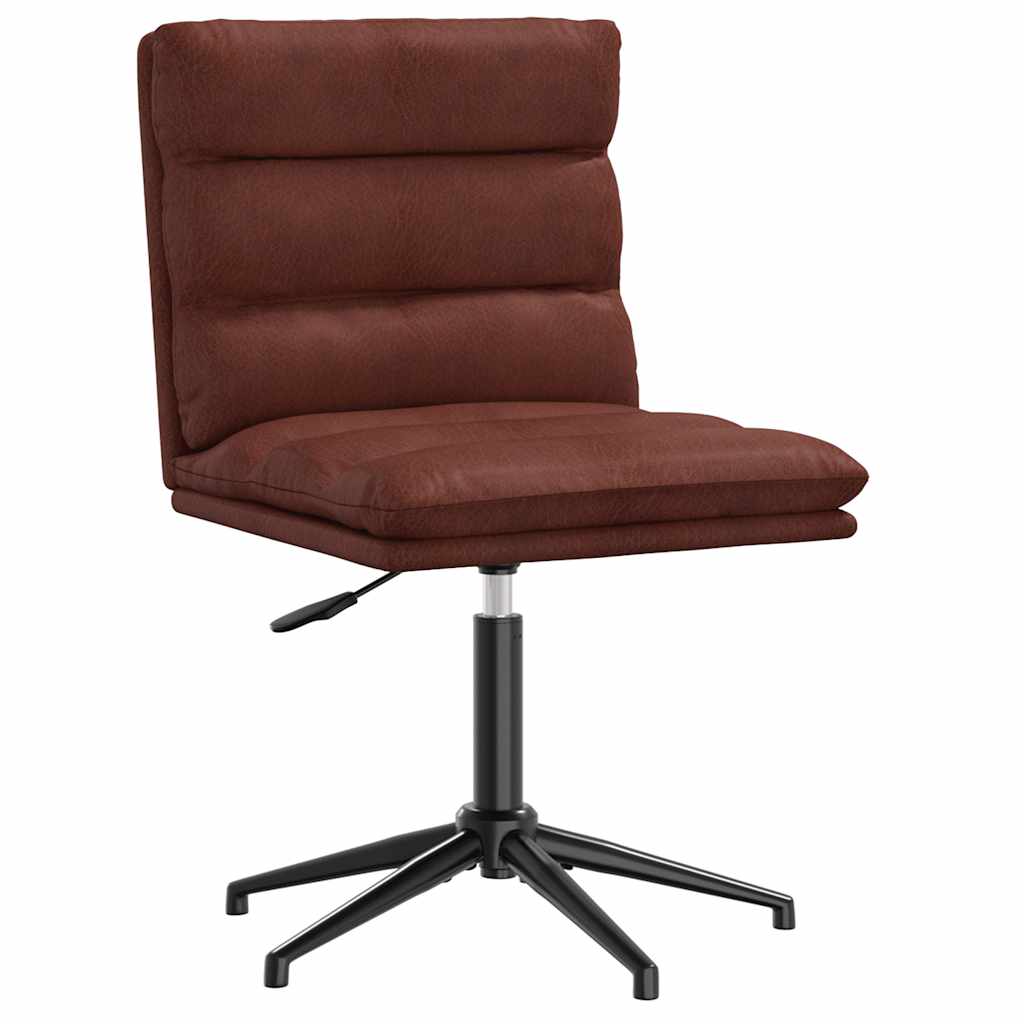 Chaise à manger marron brillant similicuir - XIOS