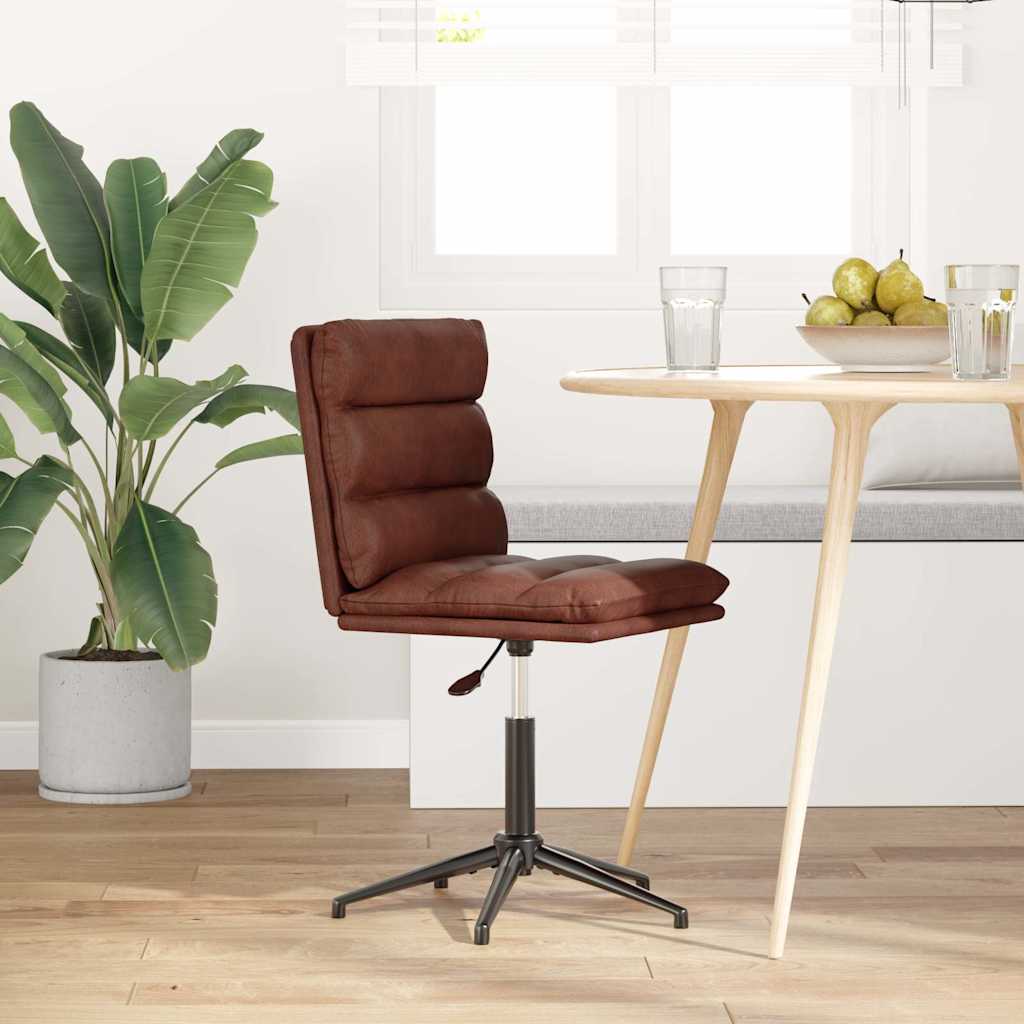 Chaise à manger marron brillant similicuir - XIOS