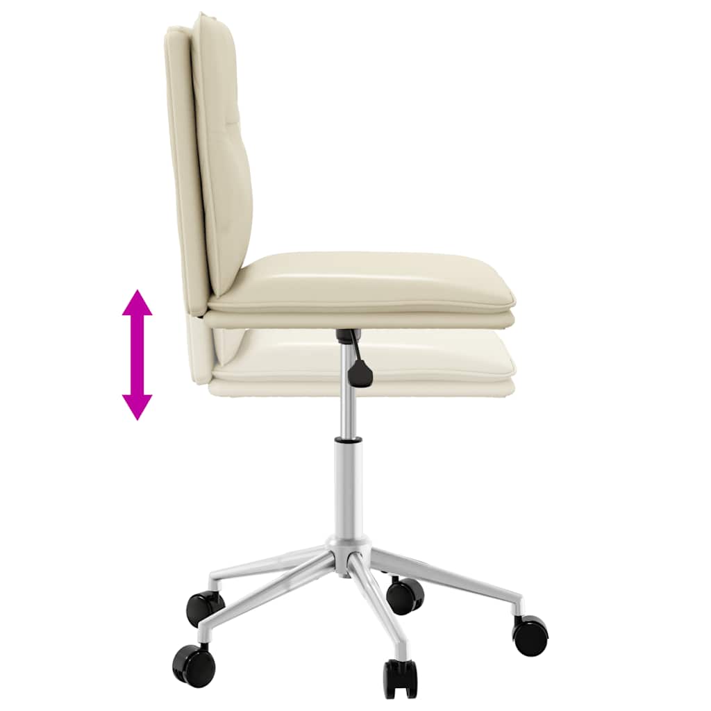 Chaise de salle à manger Crème Similicuir - XIOS