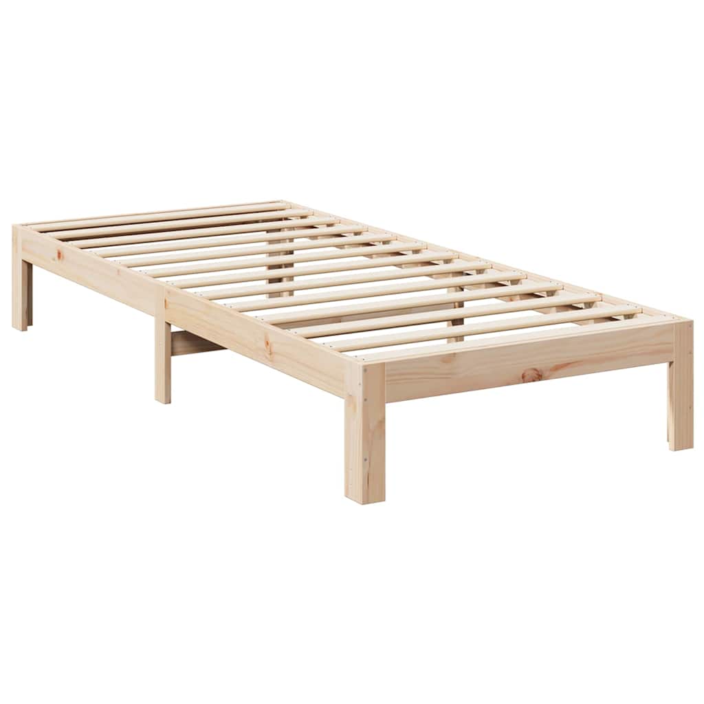 Cadre de lit sans matelas 80x200 cm bois massif de pin - XIOS