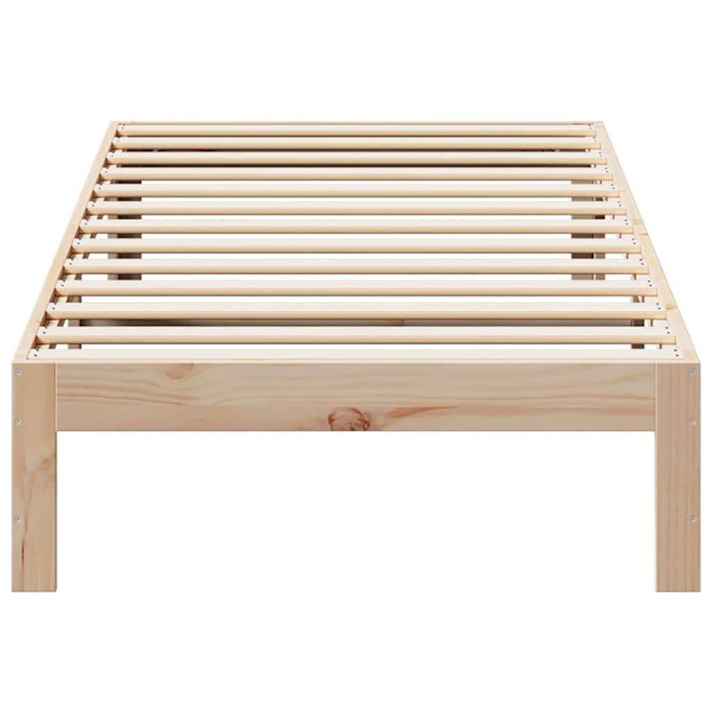 Cadre de lit sans matelas 80x200 cm bois massif de pin - XIOS