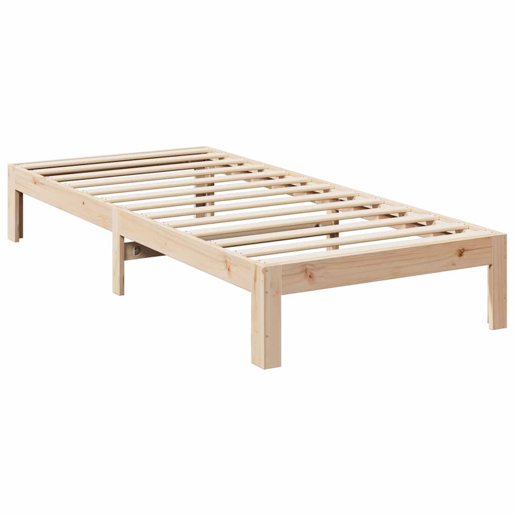 Cadre de lit sans matelas 80x200 cm bois massif de pin - XIOS