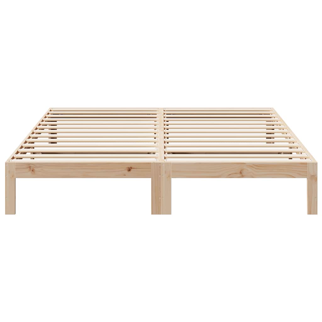 Cadre de lit sans matelas 160x200 cm bois massif de pin - XIOS