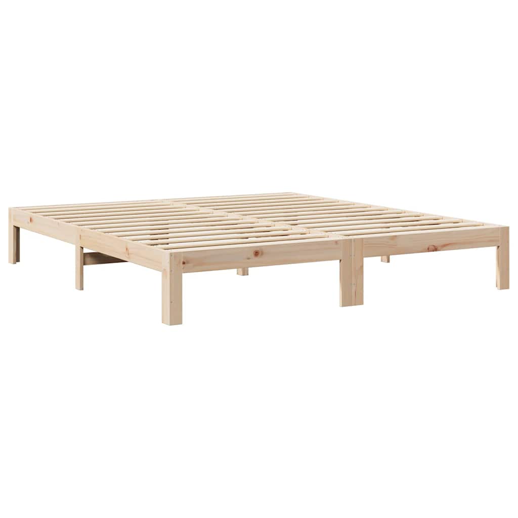 Cadre de lit sans matelas 180x200 cm bois massif de pin - XIOS
